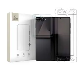 Tech-Protect Glass Fit+ & Hydro Flex+ 2-Pack / Ochrana displeje / Sklo + hydrogel / Samsung Galaxy Z Flip 7/8