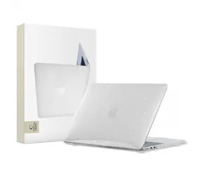 Tech-Protect SmartShell čirá s třpytkami / Ochranný kryt / Apple MacBook Air 13" M2/M3 (2022-2024)