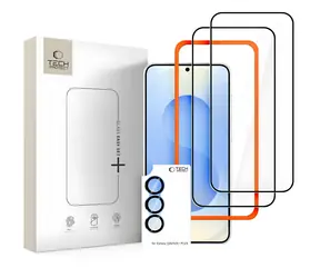 Tech-Protect Easy Set+ černá / Ochranné tvrzené sklo / Samsung Galaxy S26 / 3 ks