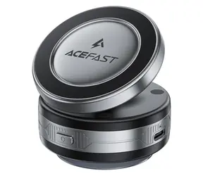 Acefast E29 černá / Držák do auta / Magnetický / Bezdrátové nabíjení / Přísavka