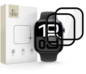 Tech-Protect Glass Flex+ černá / Hybridní sklo / Apple Watch 10 (46 mm) / 2 ks