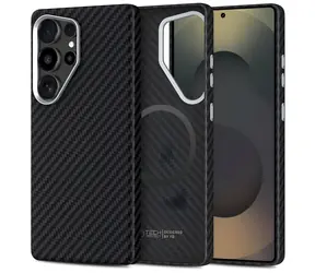 Tech-Protect Ion Carbon černá / Ochranný kryt pro Samsung Galaxy S25 Ultra / MagSafe