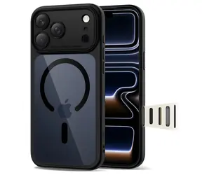 Tech-Protect Magpeak MagSafe transparentní černá / Kryt / Apple iPhone 17 Pro Max / MagSafe
