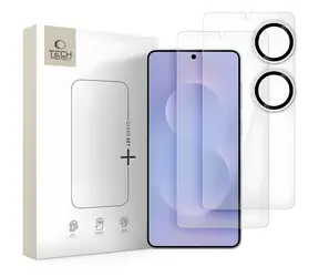 Tech-Protect Glass Set+ pro Samsung Galaxy S25 Edge / Tvrzené sklo / 3 ks / transparentní