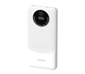 Dudao K12 10000mAh bílá / Powerbanka / 22.5W / USB-A / USB-C