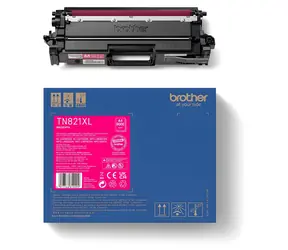 Brother TN-821XLM purpurová / Toner / Originální / 9 000 stran / MFC-L9670CDN, HL-L9470CDN