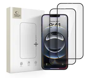 Tech-Protect Glass Fit+ černá / Ochranné sklo / Apple iPhone 13/13 Pro/14/16e/17e / 2 ks