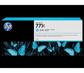 HP 771C světle azurová / Inkoustová kazeta / pro DesignJet Z6200/Z6610/Z6810 Photo / 775 ml