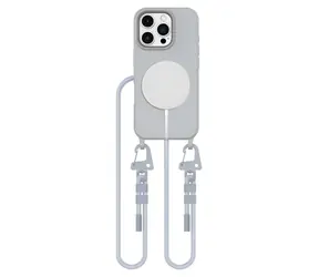 Tech-Protect MagNecklace šedá / Kryt pro Apple iPhone 16 Pro Max / MagSafe / poutko na krk