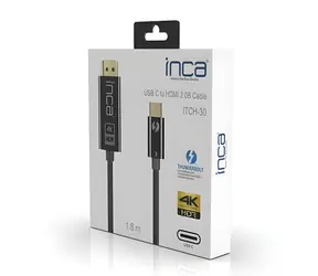 INCA ITCH-30 černá / Adaptér / HDMI na USB-C / 4K 60Hz / 1,8 m