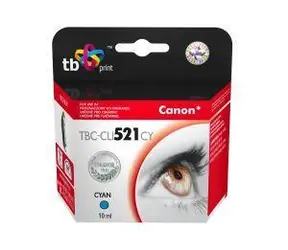 TB kompatibilní inkoustová kazeta Canon CLI-521C azurová 100% new / Inkoustová kazeta / s čipem / 500 stran / 10 ml