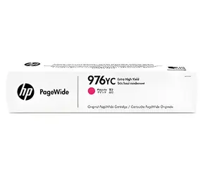 HP 976YC purpurová / Inkoustová náplň / vysoká kapacita / pro tiskárny HP PageWide Managed
