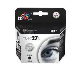 TB kompatibilní inkoustová kazeta HP č.27 (C8727AE) černá / Inkoustová kazeta / 500 stran / 15 ml