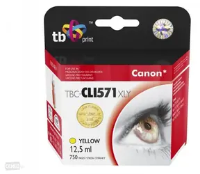 TB Kompatibilní cartridge CLI-571XL pro tiskárny Canon žlutá / Inkoustová náplň / 645 stran / 12,5 ml