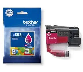 Brother LC-552M purpurová / Inkoustová cartridge / 550 stran / pro MFC-J3660DW/MFC-J3960DW