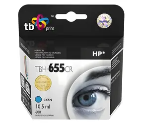 TB kompatibilní kazeta HP 655 cyan / Inkoustová kazeta / 600 stran / 10,5 ml