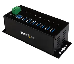 StarTech / Průmyslový USB hub / 7 portů / USB 3.0 / 7-48 V / 0 až 70 °C