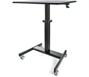 StarTech Mobilní stojan na kolečkách černá / Pracovní stanice / výškově nastavitelná / nosnost 30 kg / 60x80x110 cm