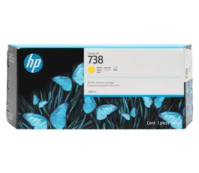 HP 738 žlutá / Inkoustová cartridge / pro HP DesignJet T850, T950 / 300 ml