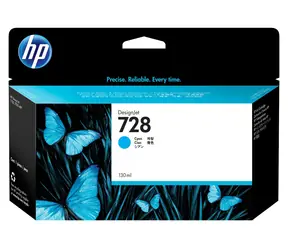 HP 728 azurová / Inkoustová cartridge / DesignJet T730, T830 / 130 ml