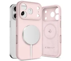 Tech-Protect Silicone MagSafe Pink Pearl / Kryt / Apple iPhone 17 Pro / MagSafe / Silikon