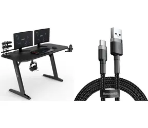 SENSE7 Nomad Basic / Herní stůl / 140 x 60 cm / USB kabel