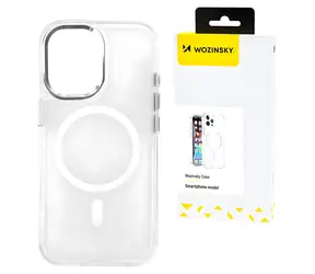 Wozinsky Glitter Case MagSafe průhledná s třpytkami / Zadní kryt / Samsung Galaxy S24 FE / MagSafe