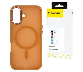 Wozinsky Fashion Case s MagSafe pro Samsung Galaxy S25 oranžová / Kryt / Magnetický (MagSafe)