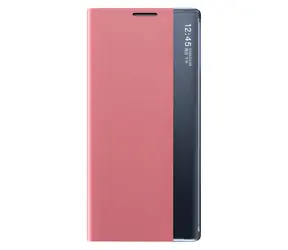 Hurtel Sleep Case s klopou a stojánkem pro Samsung Galaxy S25+ růžová / Pouzdro / S klopou a stojánkem