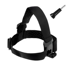 Hurtel Hlavový pásek pro akční kamery GoPro, DJI Osmo Action černá / Držák na hlavu / Dlouhý upevňovací šroub