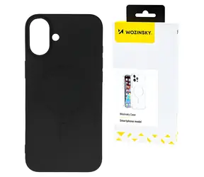 Wozinsky Liquid Silicone Case Samsung Galaxy S25 černá / Kryt / MagSafe / Silikon