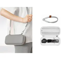 Insta360 PU pouzdro s popruhem pro Luna Ultra šedé / Pouzdro / PU, EVA / 23 × 10 × 7 cm / 166 g