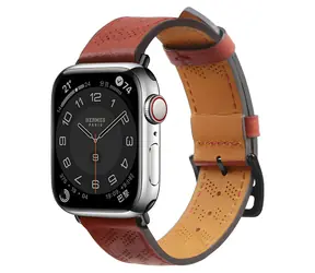 Hurtel Kožený řemínek pro Apple Watch 38/40/41 mm červená / Řemínek / Kůže