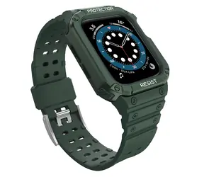Hurtel Ochranné pouzdro s řemínkem pro Apple Watch 42/44/45 mm zelené / Pouzdro s řemínkem / 42/44/45 mm