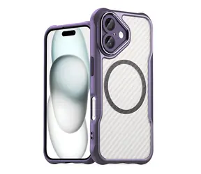 Hurtel Leading Series fialová / Pouzdro / iPhone 16 / MagSafe / Silikonové