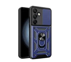 Hurtel Hybrid Armor CamShield modrá / Kryt na mobil / Samsung Galaxy A26 / se stojánkem a krytem kamery