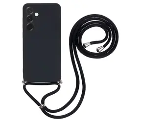 Hurtel Pouzdro s textilní podšívkou a popruhem přes rameno černá / Pouzdro / Samsung Galaxy A17 5G/4G