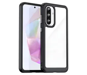 Hurtel Outer Space černá / Kryt s ohebným rámečkem / pro Samsung Galaxy A26