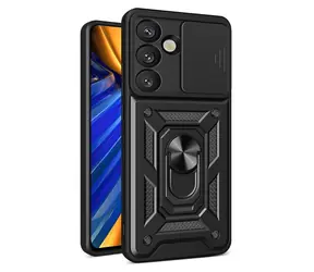 Hurtel Hybrid Armor Camshield pro Infinix Note 50 Pro 4G černá / Ochranný kryt se stojánkem / Ochrana kamery