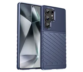 Hurtel Thunder Case modrá / Odolný silikonový kryt / Samsung Galaxy S25 Ultra