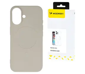 Wozinsky Silicone Magnetic kryt MagSafe béžová / Kryt / Samsung Galaxy S25 Ultra / MagSafe