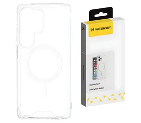 Wozinsky Clear Corner Case MagSafe čirá / Zadní kryt / Samsung Galaxy S25 / Zesílené rohy / Magnetické uchycení