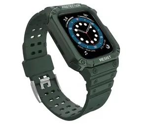 Hurtel Ochranné pouzdro s řemínkem pro Apple Watch 38/40/41 mm zelené / Pouzdro s řemínkem / 38/40/41 mm