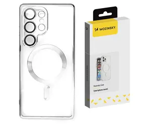 Wozinsky Electroplated stříbrná / Kryt / Samsung Galaxy S24 FE / MagSafe