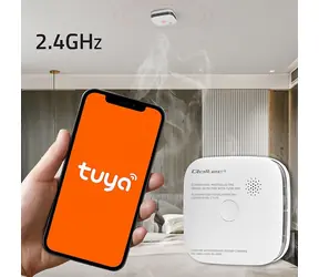 Qoltec Bezdrátový detektor kouře / Detektor kouře / Wi-Fi / Tuya / alarm 85 dB / LED
