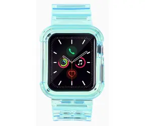 Hurtel Case Strap modrá / Kryt s řemínkem / Apple Watch 40 mm / Silikonový