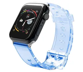 Hurtel Silicone Strap 42/44 mm modrá / Řemínek pro Apple Watch / Silikonový