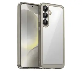 Hurtel Outer Space Samsung Galaxy S25+ čirá, černý rámeček / Ochranný kryt / Gelový rámeček