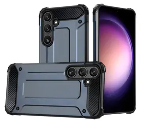 Hurtel Hybrid Armor Samsung Galaxy S25 modrá / Kryt / Odolná hybridní konstrukce