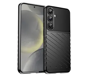 Hurtel Thunder Case černá / Odolný silikonový kryt / Samsung Galaxy S25+